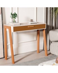 Aparador Buffet Maragogi Pés em Madeira Off-white/cedro