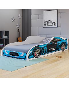Cama Juvenil Carros Gt25 Azul