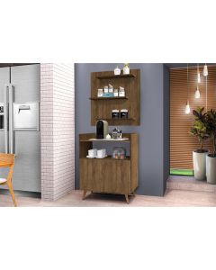 Conjunto Painel e Aparador Cantinho do Café Suiça Ferrara Madeirado