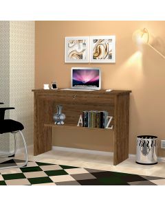 Mesa Escrivaninha Notebook Home Office com Gaveta Orquídea - Imbuia