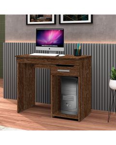 Mesa Home Office para Computador Quenia com Gaveta - Imbuia