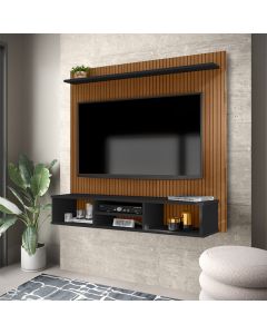 Painel Home Everest Ripado para Tv até 50 Polegadas - Preto
